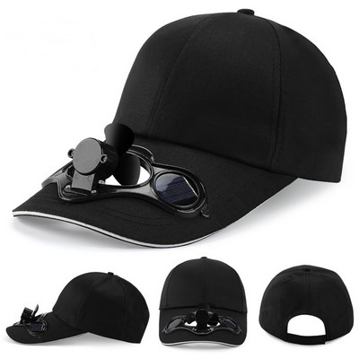 Solar Power Fan Baseball Cap