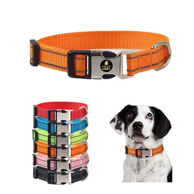 Heavy-Duty Metal Buckle Dog Collar
