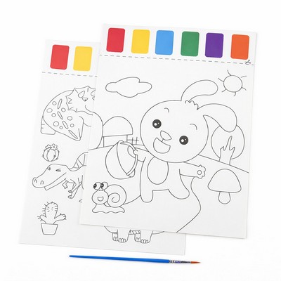 Watercolor Coloring Sheets