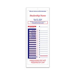 PEEL n SEAL™ 4 1/4 X 11" Custom Interior Addendum Sticker