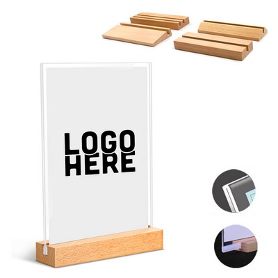 T-shape Acrylic Sign Stand
