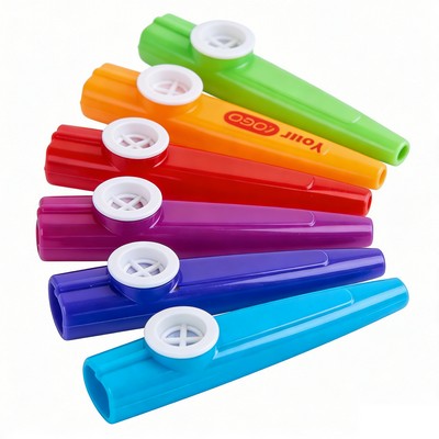 Vibrant Plastic Harmonica Toy