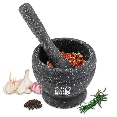 Mortar Pestle Grinder Bowl Manual Spice Herb Tool Set