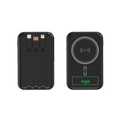 Digital Display Magnetic Wireless Power Bank - 10000mAh