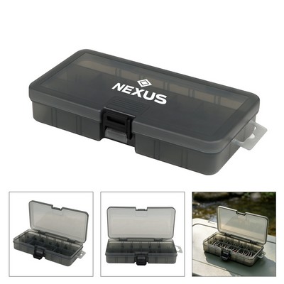 Small Fishing Tackle Box Organizer W/ Removable Dividers