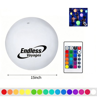 15" LED Multi Color Inflatable Beach Ball