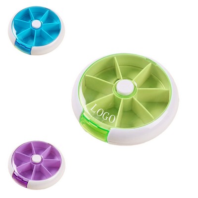 Portable 7-Compartment Pill Organizer