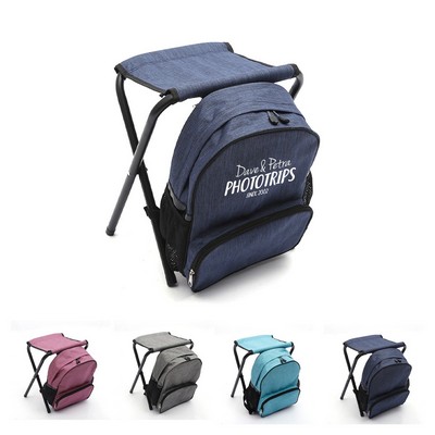 Fishing Stool with Cooler Backpack