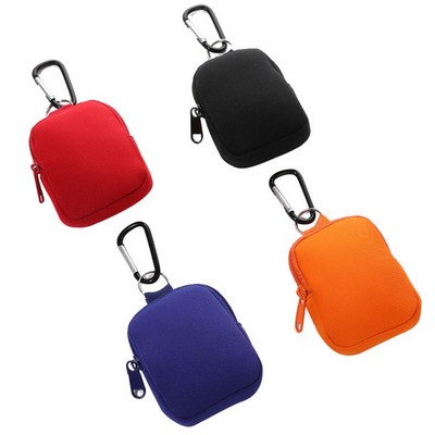 Neoprene Mini Round Wear-Resistant Zero Wallet