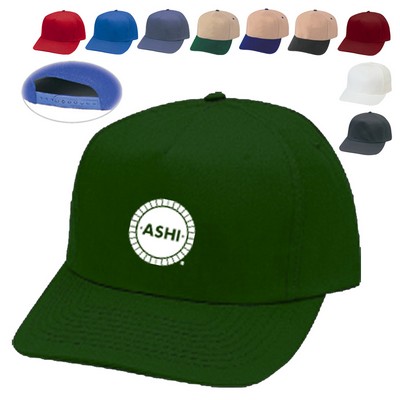 Pro Style 5 Panel Cotton Twill Cap