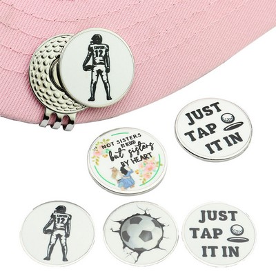 Golf Magnetic Hat Clip & Ball Marker
