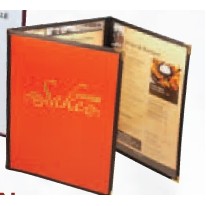 Chelsea Piers Triple Panel Continuous/3 View Menu Jacket (Holds 8 1/2"x14" Inserts)