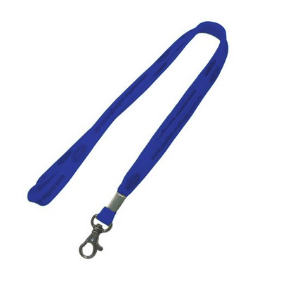 3/8" Navy Blue Tubular Lanyard (10 Mil)