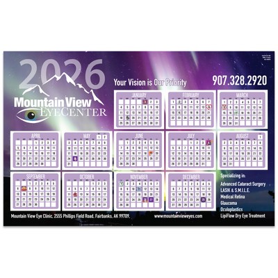 Counter Mat Calendar/Schedule/Info sheet (11"x17")