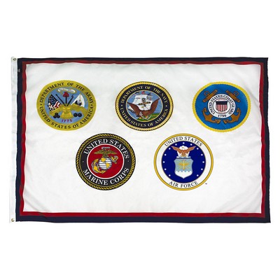 Armed Forces 5 Commemorative Flag (5'x8')