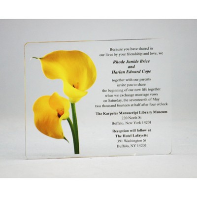 Acrylic Invitations