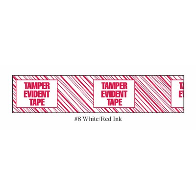 Stock Imprinted Polypro Tape 3" x 110yds (Tamper Evident Tape)