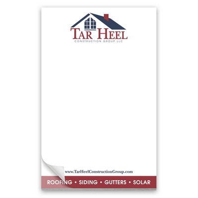 Paper Note Pad 3 1/2 x 5 1/2, 50 pages w/ magnet