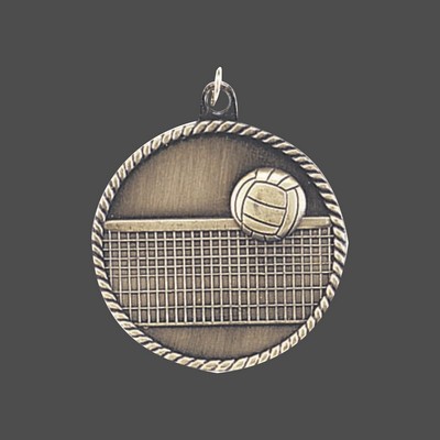 Bronze Volleyball Medal (2")