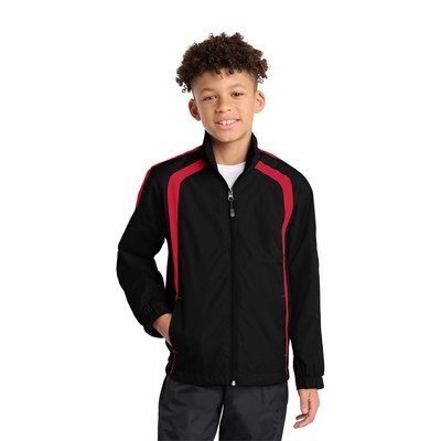 Sport-Tek® Youth Colorblock Raglan Jacket