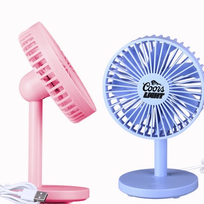 Adjustable Charging Desk Fan w/7 Blades
