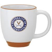 11 Oz. Halo Bistro Mug (White/ Orange)