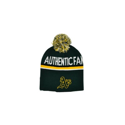 Custom Jacquard Knitted Beanie with Pom