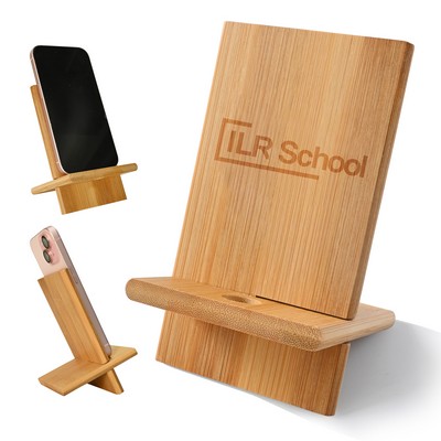 Bamboo Cell Phone Stand