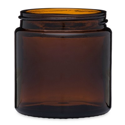 4 Oz. Amber Glass Straight Sided Jars