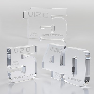 Two-digit Anniversarystanding, Clear