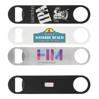 Paddle Style Bottle Opener w/ Magnet