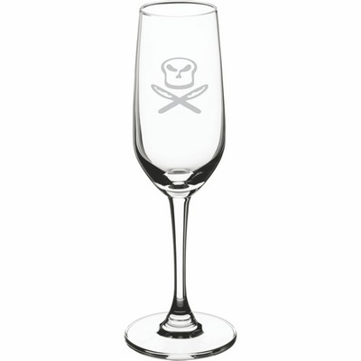 Laser Engraved Acopa Radiance 6.5 oz. Flute Glass