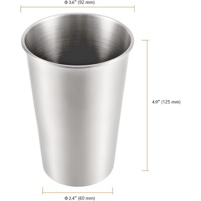 16 Oz. Stainless Steel Pint Cup