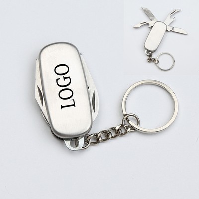 Four In One With Knife Key Chain