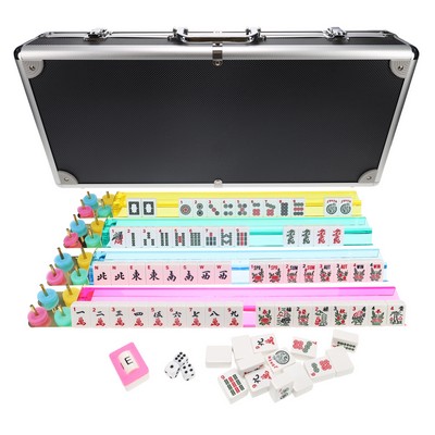 Aluminum & Black Mahjong - American Style