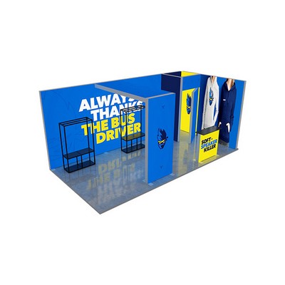 20' Backlit Trade Show Display - Design 8 (Single Sided)