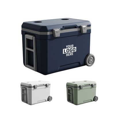 Cooler With Wheels And Handle