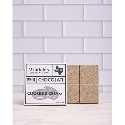 Square Cookies & Cream Chocolate Bar