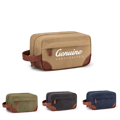 Practical Canvas Toiletry Bag
