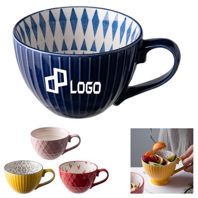 12Oz Retro Ceramic Milk Cup