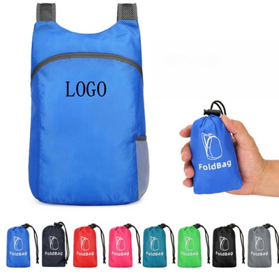 Foldable Backpack w/Purse Pouch