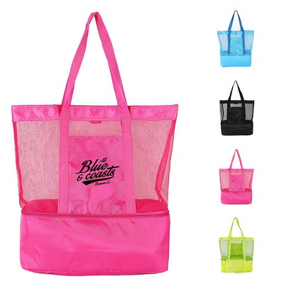 Stylish Mesh Beach Tote Bag