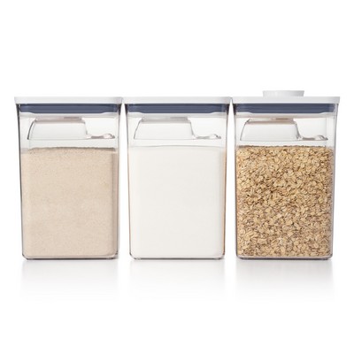 OXO Good Grips 6Pc Large Canister Pop Container Set W/ Scoops