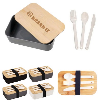 Custom Wheat Straw Lunch Box