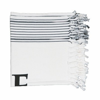 Ivory Shore Open Stripe Pesh (Embroidered)