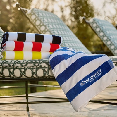 Promo Terry Cabana Towel (Laser Patch)