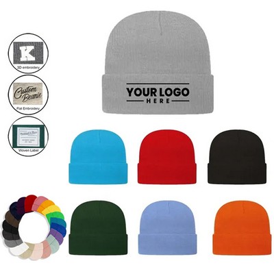 Knit Cap with Cuff