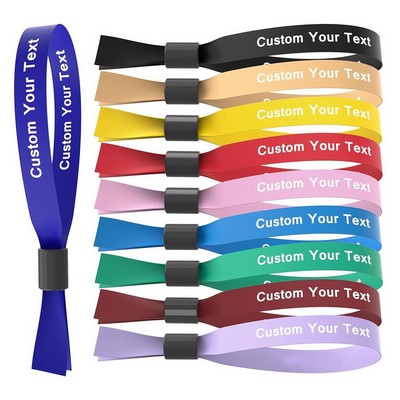 1/2" Sublimated Event Wristbands w/ Locking Bead