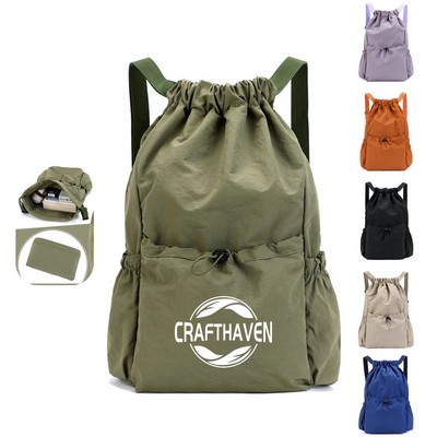 Drawstring Casual Backpack