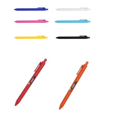 Soft Rubberized Touch Retractable Gel Pen